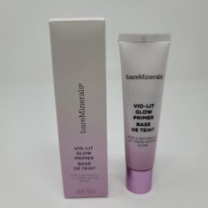 BareMinerals Vio-Lit Glow Primer Illuminating Face Base Natural Glow 1 fl oz New